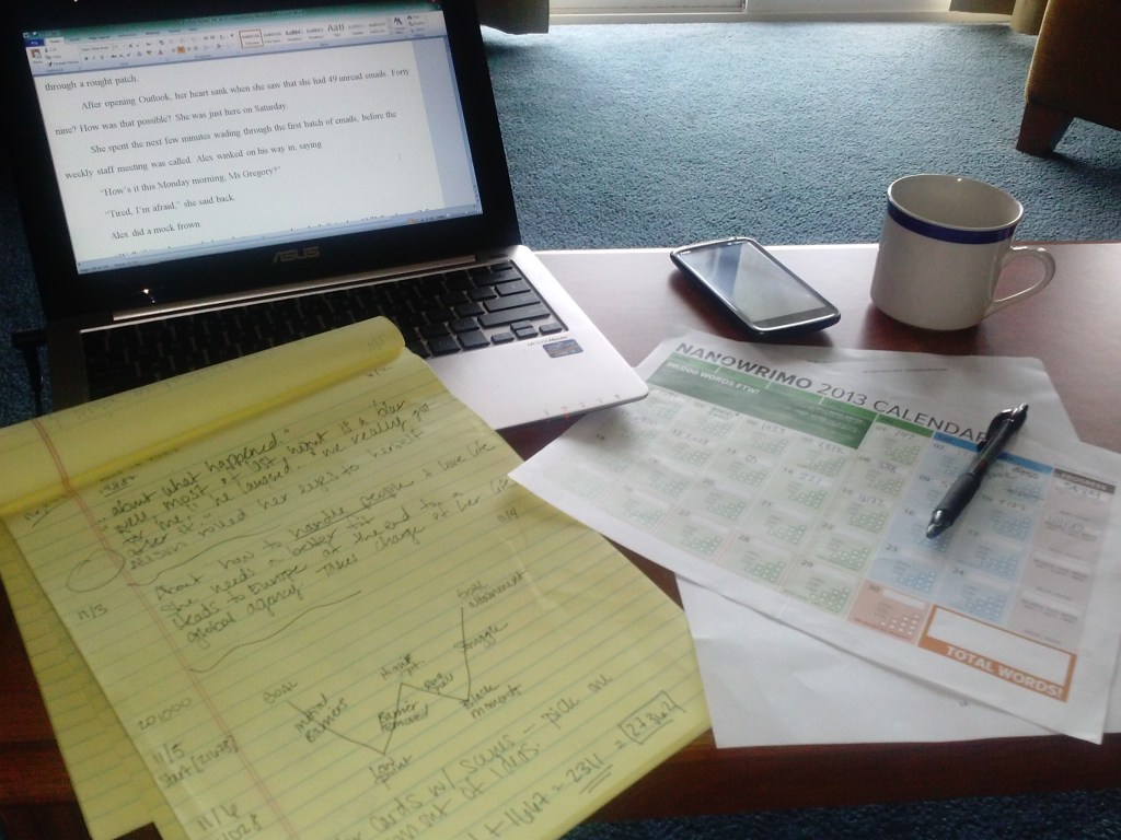 Hard at work during week two.